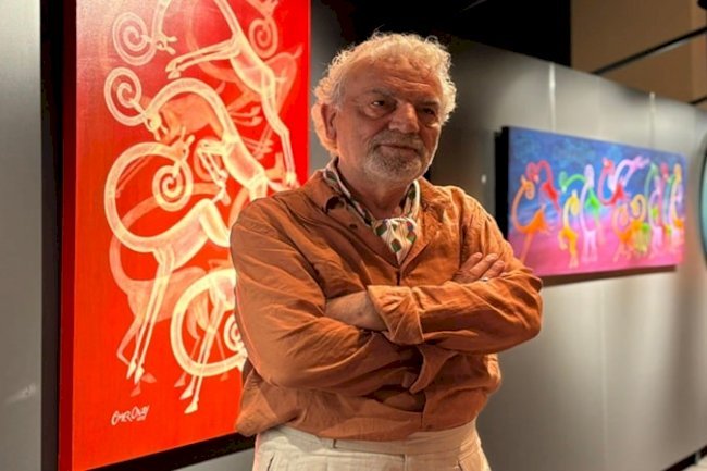 Ressam Ömer Onay'ın 'Bilinç Akışı' sergisi AKM'de ziyarete açıldı