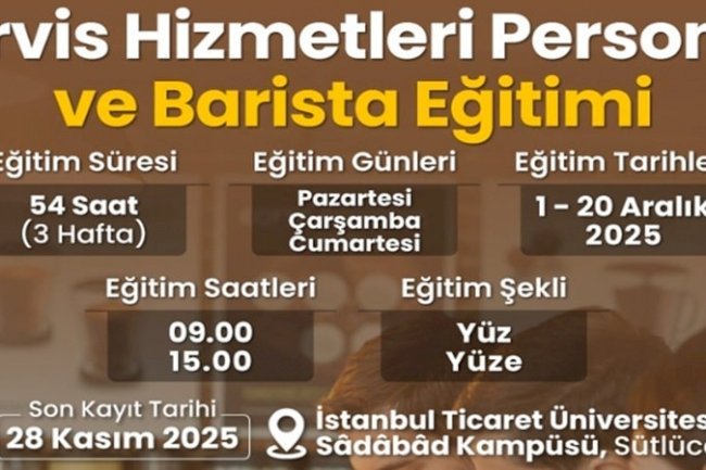 Servis Hizmetleri Personeli ve Barista Eğitimi Başlıyor
