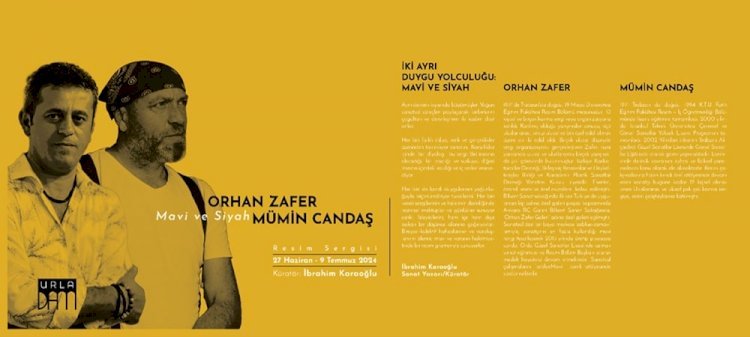 Ressam Orhan Zafer Ve Mümin Candaş’ın “Mavi Ve Siyah” Sergisi Urladam’da